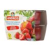 Andros* Apple Strawberry Vegan Fruit Desserts 4x100g