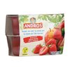 Andros* Apple Strawberry Vegan Fruit Desserts 4x100g