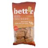 Bett'r Organic Crackers Wholegrain with coconut oil 150g image Bett'r Organic Crackers Wholegrain with coconut oil 150g
