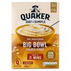 Quaker oat so simple Big Bowl golden syrup (6x49,6g) 298g image Quaker oat so simple Big Bowl golden syrup (6x49,6g) 298g
