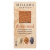 Millers Harvest Three-seed Crackers 125g image Millers Harvest Three-seed Crackers 125g
