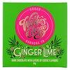 Willie's Ginger-Lime dark chocolate 50g image Willie's Ginger-Lime dark chocolate 50g
