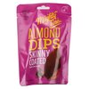 Mighty Fine Almond Dips Dark Chocolate 75g image Mighty Fine Almond Dips Dark Chocolate 75g