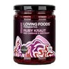 Loving Foods Ruby Kraut Bio savanyított vöröskáposzta céklával, sárgarépával, hagymával és fűszerekkel 475g