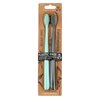 Jack n Jill Twin Bio Mint & Grey toothbrush image Jack n Jill Twin Bio Mint & Grey toothbrush