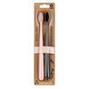 Jack n Jill Twin Bio Rose Quartz & Grey toothbrush  image Jack n Jill Twin Bio Rose Quartz & Grey toothbrush