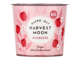 Harvest Moon Bio málnás zab alapú készítmény vegán joghurtkultúrával 275g