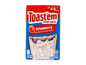 Toast'em Pop-ups Eper ízesítésű, mikróban vagy kenyérpirítóban elkészíthető töltött sütemény 6db 288g