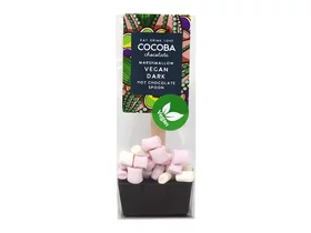 Cocoba Vegan Dark Hot Chocolate Spoon with Marshmallows 50g    . 