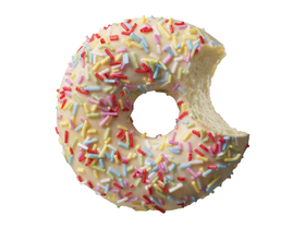 Színes cukorkás fánk 56g Színes cukorkás fánk 56g