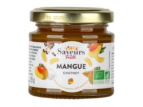 Saveurs Fruits Mangue Chutney Bio - mangó chutney 125g