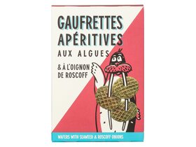 BORD à BORD Gaufrettes Apéritives aux Algues & á L'onignon de Roscoff 40g
