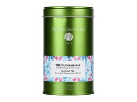 Palais des Thés Hammam Tea Gyümölcsökkel és virágokkal ízesített szálas zöld tea 100g