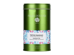 Palais des Thés Hammam Tea Gyümölcsökkel és virágokkal ízesített szálas zöld tea 100g image Palais des Thés Hammam Tea Gyümölcsökkel és virágokkal ízesített szálas zöld tea 100g