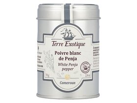 Terre Ex. Poivre Blanc Penja bors fehér egész70g image Terre Ex. Poivre Blanc Penja bors fehér egész70g