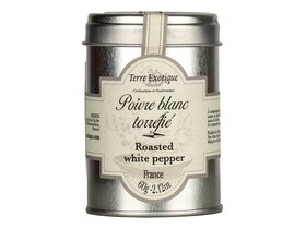 Terre Ex. Poivre Blanc torréfié bors fehér egész 60g image Terre Ex. Poivre Blanc torréfié bors fehér egész 60g