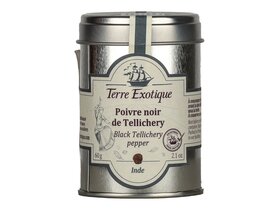 Terre Exotique Tellicherry bors, egész Piper nigrum 80g image Terre Exotique Tellicherry bors, egész Piper nigrum 80g