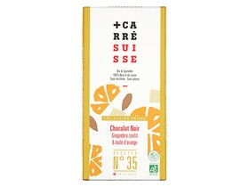 Carré Suisse Noir Gingembre & Huile d' Orange BIO No35 100g