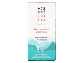 Carré Suisse Chocolat Noir 55% No added sugar No60 90g