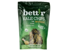 Bett'r Organic fodros kelkáposzta Bio chips mustáros-hagymás 30g