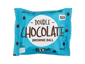 Roobar Organic Brownie Ball Double Chocolate 40g image Roobar Organic Brownie Ball Double Chocolate 40g