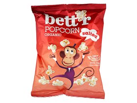 Bett'r Organic Popcorn with Sea Salt 60g image Bett'r Organic Popcorn with Sea Salt 60g
