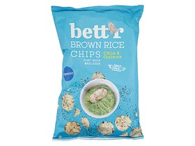 Bett'r Organic Rice Chips Chia & Quinoa 60g