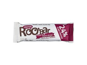 Roobar Organic Bar Protein Cherry & Choco Drops 40g image Roobar Organic Bar Protein Cherry & Choco Drops 40g