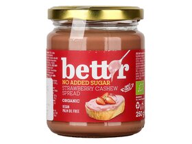 Bett'r Bio Epres kesudiókrém hozzáadott cukor nélkül 250g image Bett'r Bio Epres kesudiókrém hozzáadott cukor nélkül 250g