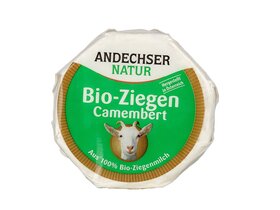 Andechser* Bio kecsketejes Camembert 100g