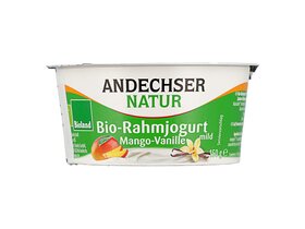 Andechser* Bio tejszínes joghurt mangó vanília 150g 