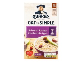 Quaker Oat So Simple Sultanas, Raisins, Cranberry & Apple 385g