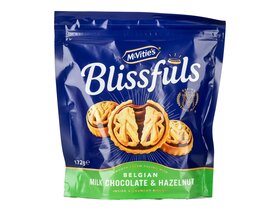 Mcvities Blissfuls Milk Chocolate & Hazelnut 172g