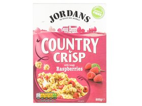 Jordans Country Crisp málnás müzli 500g image Jordans Country Crisp málnás müzli 500g