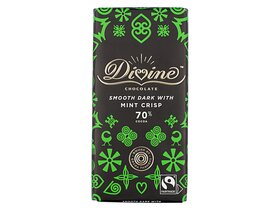 Divine Dark Chocolate Mint Crisp 70% 90g 