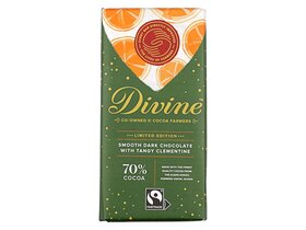 Divine Dark Chocolate 70% Tangy Clementine 90g