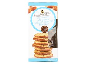 Grandma Wild’s Tejcsokoládéval bevont sós karamellás keksz 150g