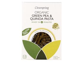 Clearspring Organic Green pea and quinoa pasta 250g image Clearspring Organic Green pea and quinoa pasta 250g