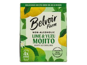 Belvoir Farm Non Alcoholic Lime & Yuzu Mojito 4x250ml