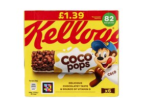 Kellogg’s Coco Pops Kakaóval ízesített tejes rizsszeletek 6x20g 120g