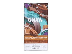 Gnaw Milk Almond, Toffee & Sea Salt 80g