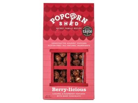 Popcorn Shed Berry-Licious Caramel & Raspberry Popcorn with dark chocolate 80g
