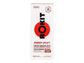 Rokit Energy Uplift Guaranával és taurinnal dúsított őrölt pörköltkávé Nescafé kompatibilis kapszulában 10db 56g