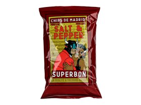 Superbon Chips de Madrid Só-bors ízesítésű burgonyachips 135g