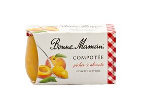 Bonne Maman* Compotée peches & abricots 2x130g