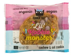 Kookie Cat Organic Cookie with vanilla and colorful chocolate candies 50g