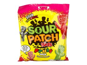 Sour Patch Kids Vegyes gyümölcs ízesítésű savanyú gumicukor 140g