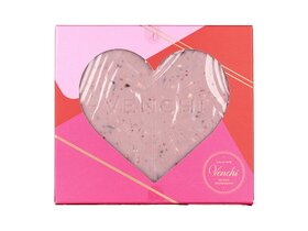 Venchi Brutto&Buono heart white chocolate with roses, almonds and raspberry 300g