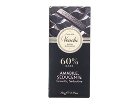 Venchi 60% dark chocholate bar 78g image Venchi 60% dark chocholate bar 78g