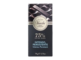 Venchi 75% extra dark chocholate bar 78g